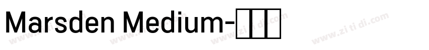 Marsden Medium字体转换